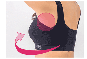 VIAGEナイトブラは3D方向からホールド